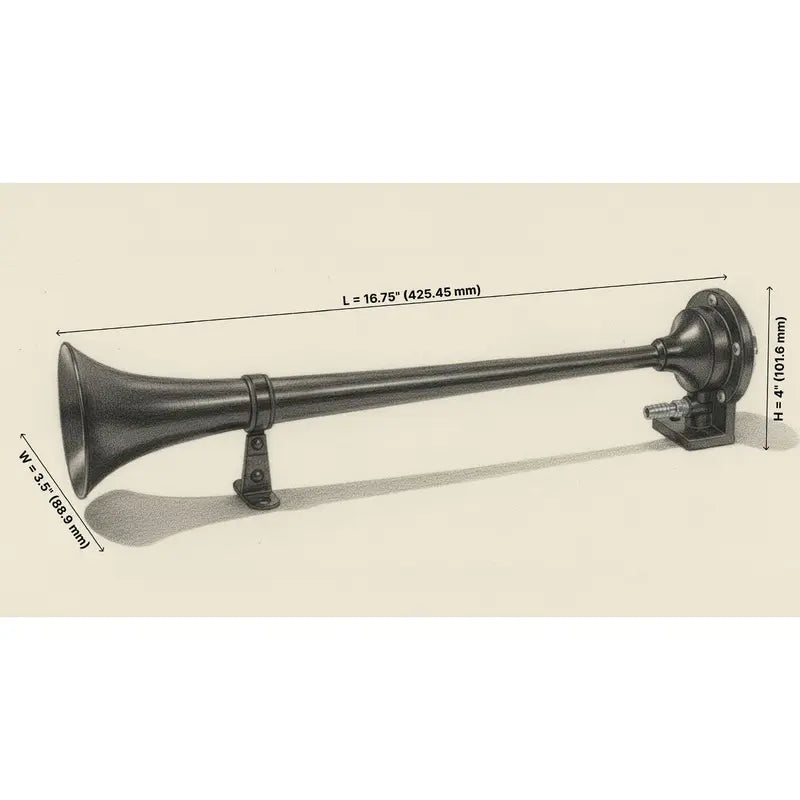 High-Powered Electric Air Horn – Loud, Professional & Plug & Play