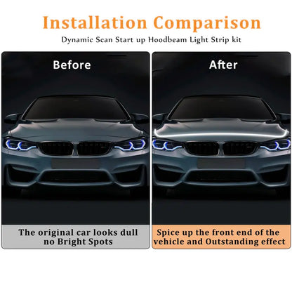 DIBMS Ice Blue Hood Light | Light Up Your Ride