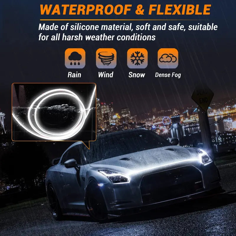 DIBMS Ice Blue Hood Light | Light Up Your Ride