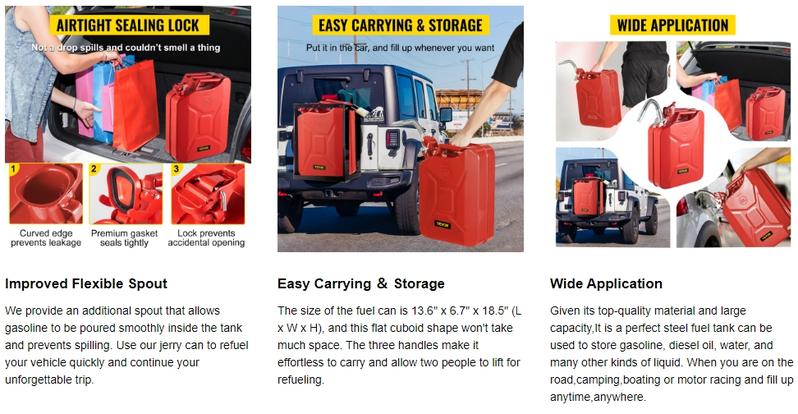 VEVOR Portable Steel Fuel Storage Solution