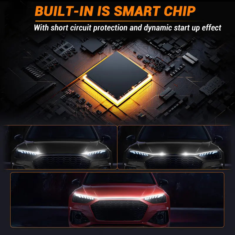 DIBMS Ice Blue Hood Light | Light Up Your Ride