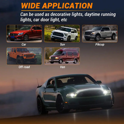 DIBMS Ice Blue Hood Light | Light Up Your Ride