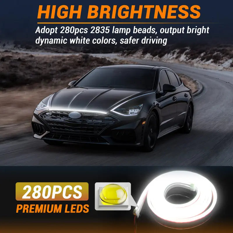 DIBMS Ice Blue Hood Light | Light Up Your Ride