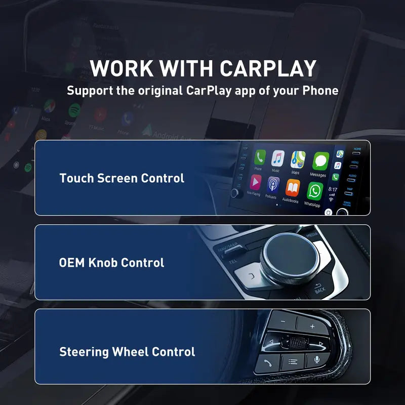 Wireless CarPlay · Faster · Lag-Free